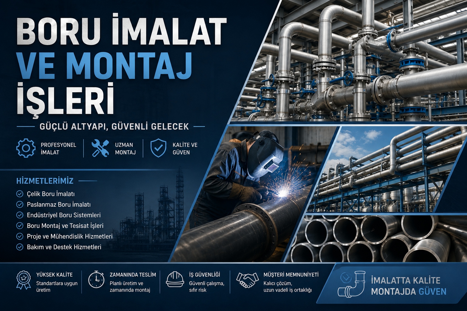 Yalova Endüstriyel Boru İmalatı ve Kaynak